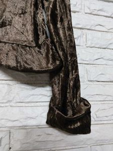 Velvet Cardigan Style Top