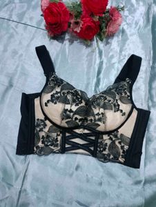 Imported Floral Corset Lace Bra