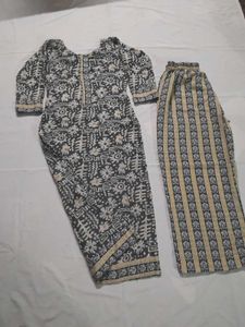 Printed Kurti Pant Set