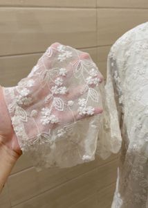 Imported Elegant White Lace Top
