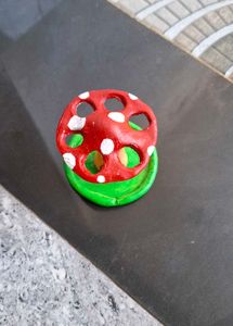 Mushroom brush holder.