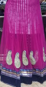lengha saree with attached palla with blouse