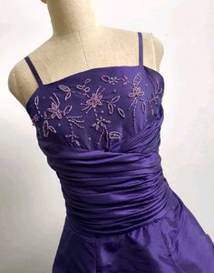 Purple Tiered Formal Gown