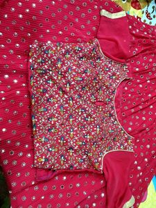 Elegant Pink Sequin Lehenga Choli