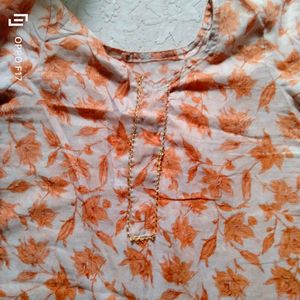 Flower Print Kurta Set