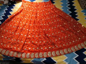 Orange Lehnga Choli