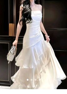 savana elegant White Dress