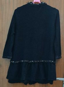 ZARA Knit Pearl Blazer