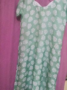 Floral Green Kurta
