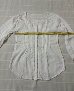 Embroidered White Tunic/Top