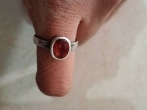 gomutra Gemstone pure silver kdm marked  Ring