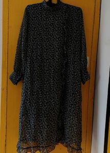 Women&#39;s Black Floral Dress