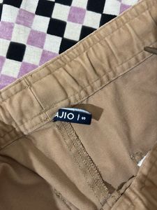 Ajio Men Khaki Joggers | 28 Size