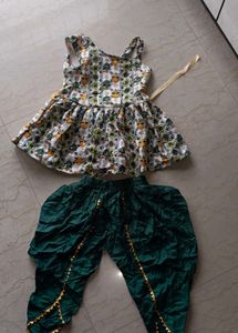 Dress With Dhoti Style Pant