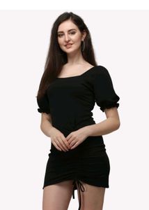 Black Bodycon Mini Dress