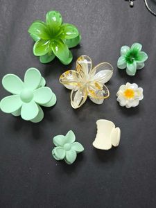 Flower Hair Claw Clips