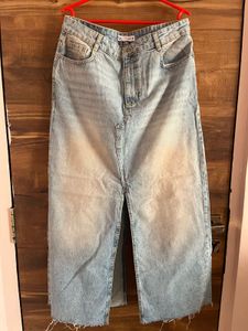 Zara Denim Maxi Skirt