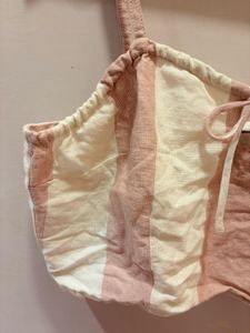 Striped Tie-Front Cami Top