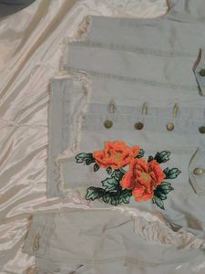 Floral Denim Jacket