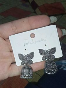 Butterfly Jhumka Earrings