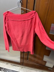 Coral Knit Pullover (boat shape neck)