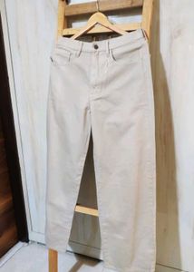 Light Brown Cotton Paint Waist Size-30