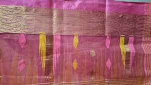 Combo of two yellow cotton designer Saree
