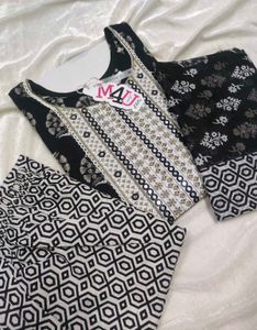3 Piece Mirror work Kurta Set