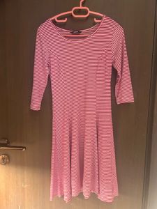 Cute Red Dress With Stripes