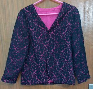 Pink Lace Jacket