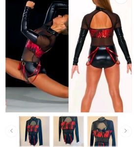 Leather & Sequin Bodysuit