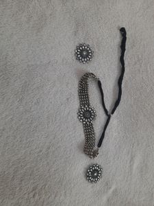 Necklace and earrings