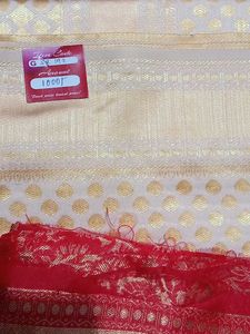 get this beautiful saree with red blouse 900/