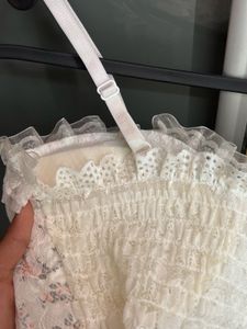 lace corset-style cami top