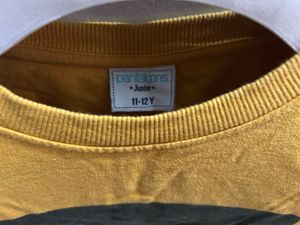 Pantaloons Mustard Yellow Graphic Print Sweatshirt