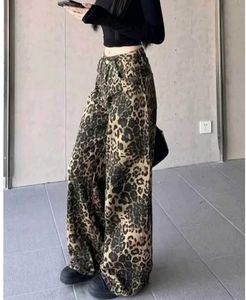 Leopard Print Wide Leg Pants