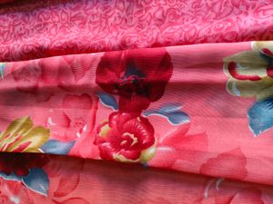 Red Floral Saree