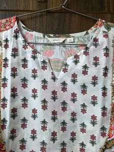 Plus Size Floral Printed Kurta Set