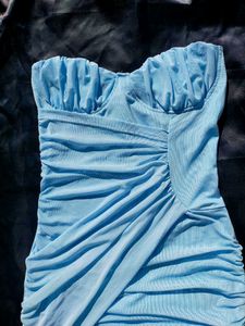 Brand New(Urbanic)Cassidy Blue Strapless Mini Dres