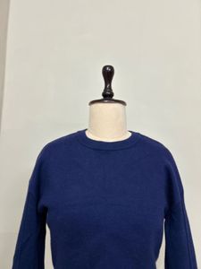 Navy Blue Cropped Sweater