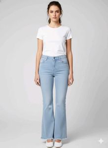 blue denim bootcut jeans