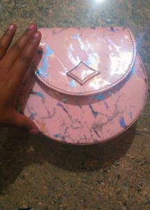 Shineable Round Shape Handbag