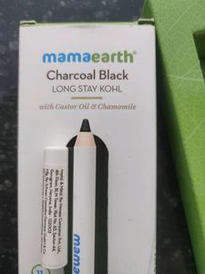 MAMAEARTH CHARCOAL LONG STAY KAJAL WITH SHARPENER