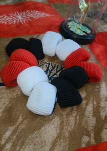 Red Black White Rubber