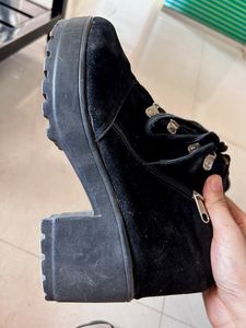 Black Velvet Boots