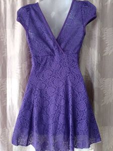 Purple Net Dress
