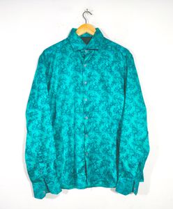 Turquoise Blue Couture Fit Shirts (Men's)
