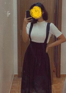 Midi Skirt (Suspender Style)