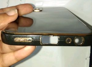 Black -Golden Vivo Y21 Mobile Back Cover
