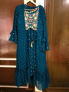 Party Wear 3 Piece Indo Western Ethnic Lehanga Dr